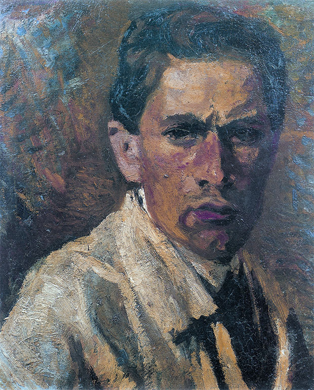 Autoritratto (1910), olio su tela. Collezione privata Autoritratto (1910), olio su tela. Collezione privata
